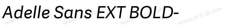 Adelle Sans EXT BOLD字体转换 Adelle Sans EXT BOLD字体转换